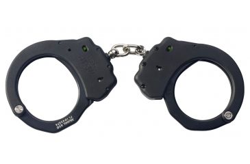 Image of ASP Ultra Chain Handcuffs Aluminum, 3 Pawl - Green - European, Black 66110