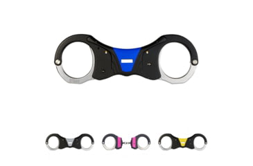 Image of ASP Ultra Cuff, Rigid Identifier Steel Bow, Blue, Gray, Pink, Yellow