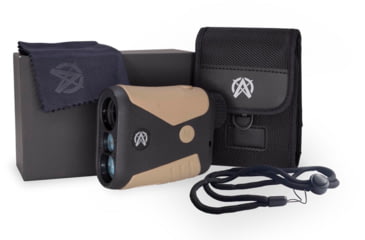 Image of Astra Optix OTX1600 Laser 6x21mm Rangefinder Monocular, Black/Tan, OTX1600