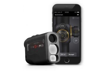 Image of ATN Laser Ballistics 1500 Rangefinder w/ Bluetooth, Ballistic Calculator and Shooting Solutions App, Black, LBLRF1500B