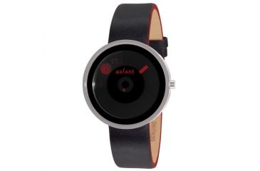 Image of Axcend Shade Watch, Black Strap, Black Face, Red Hands X27104-857