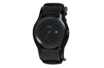 Image of Axcent Lifetime Watch, Black Strap, Black Face, Blue Markers X45711-337