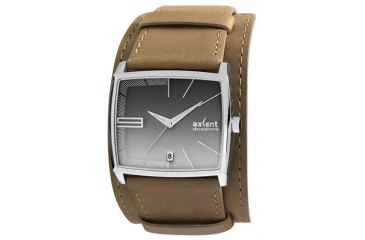 Image of Axcent Dawn Watch, Khaki Strap, Charcoal Face, Silver Hands X70241-630