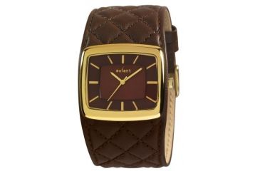 Image of Axcent Flow Watch, Brown Strap, Brown Face, Gold Hands X70258-736