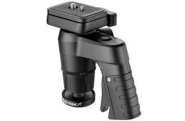 Image of Barska Pistol Grip Tripod Head, 360 Degree Positioning Range, Black, Outer Size 4.5in x 4.5in x 2.5in AF12546