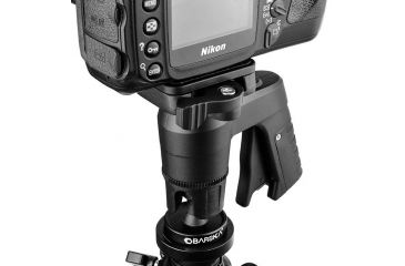 Image of Barska Pistol Grip Tripod Head, 360 Degree Positioning Range, Black, Outer Size 4.5in x 4.5in x 2.5in AF12546