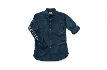Image of Beretta V-Tech Shooting Shirt, Long Sleeve, Navy, XL LT0975520504XL