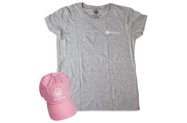 Image of Beretta Women's Cap &amp; T-shirt Large Roll-up Combo Pink