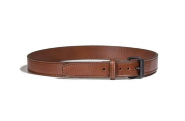 Image of Bigfoot Gun Belts Untamed Series 1.5in Wide Leather 14oz Gun Belt w/ Steel Core - Men's, 36in, Brown, Flat Black Buckle, GB14C-36-BR-FB