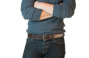 Image of Bigfoot Gun Belts Gun Belt 14oz Steel Core - 34 Inch - Brown - Stainless Steel - GB14C-34-BR-SS