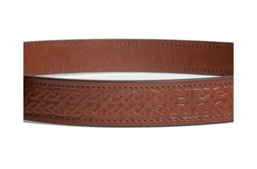 Image of Bigfoot Gun Belts Gun Belt, Celtic Pattern, 18oz Steel Core, 58 Inch, Silver Buckle, LightBrown, GB-CELT-18C-58-LBR-SV