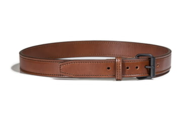 Image of Bigfoot Gun Belts Untamed Series 1.5 Wide Leather 14 Oz Gun Belt - With Steel Core, 42 Inch, Flat Black, Brown, GB14C-42-BR-FB-D