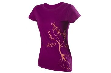 Image of Black Diamond Biner Flower T-Shirt - Women's-Raspberry - Small