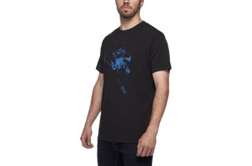 Image of Black Diamond Faceshot Short Sleeve T-Shirt - Mens, Black-Bluebird, Medium, AP7300449087MED1