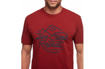 Image of Black Diamond Live Climb Repeat Tee - Mens, Red Oxide, Large, AP7300376010LRG1