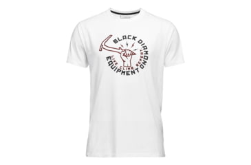 Image of Black Diamond M Hammered Tee - Mens, White, Medium, AP7300451006MED1