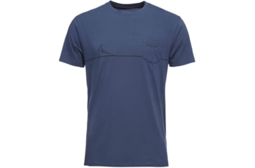 Image of Black Diamond M Ss Tower Tee - Men's, Ink Blue, Extra Small, APS9K64014XSM1