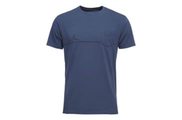 Image of Black Diamond M Ss Tower Tee - Men's, Ink Blue, Small, APS9K64014SML1