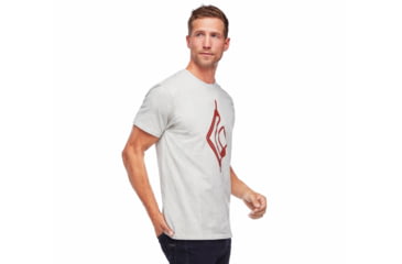 Image of Black Diamond Rope Diamond Tee - Mens, Birch Heather, Extra Large, AP7300585005XLG1