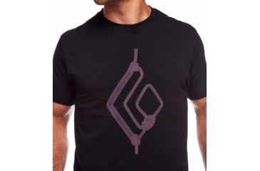 Image of Black Diamond Rope Diamond Tee - Mens, Black, Medium, AP7300580002MED1
