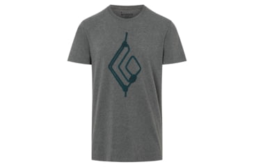 Image of Black Diamond Rope Diamond Tee - Mens, Charcoal Heather, Small, AP7300580036SML1