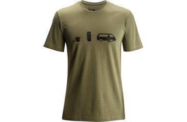Image of Black Diamond S/s Dirt Bag Tee Lg - Olive APQ03U330LRG1