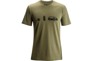 Image of Black Diamond S/s Dirt Bag Tee Lg - Olive APQ03U330LRG1