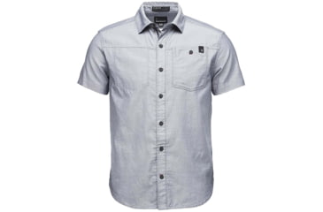 Image of Black Diamond Short Sleeve Solution Shirt - Mens, Large, White, AP7530049019LRG1