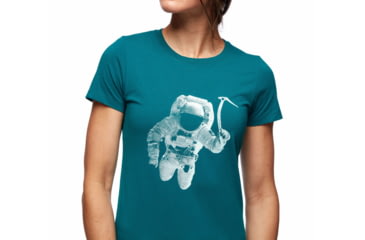 Image of Black Diamond SS Spaceshot Tee - Womens, Sea Pine, Large, AP7300503032LRG1