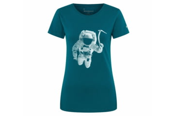 Image of Black Diamond SS Spaceshot Tee - Womens, Sea Pine, Large, AP7300503032LRG1