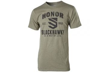 Image of BlackHawk HONOR T-Shirt Grey Flag, Olive, Extra Large, GT01OLXL