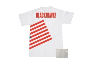 Image of BlackHawk Men's Memory T-Shirt w/ Colored Flag, Grey Heather, Medium 90GT04GH-MD