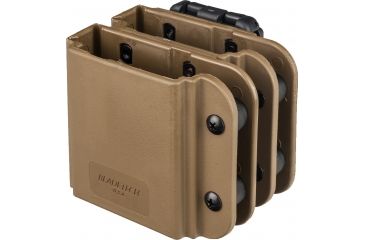 Image of Blade-Tech Revolution AR-15/M4 Double Mag Pouch, Vertical, Tek-Lok, Dark Earth, Left Hand AMMX0074AR15DBTLMVEARLH