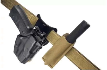 Image of Blue Force Gear Belt Mounted Ten-Speed Extendable Baton Pouch With Adjustable Belt Loop In, Coyote Brown BT-TSP-BATON-01-CB