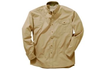 Image of Bob Allen 142K Long Sleeve Vent Back Shirt, Right Hand, Khaki, Medium - 142KKRM