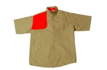 Image of Bob Allen HU126 High Prairie Short Sleeve Hunting Shirt, Application: Hunting, Color: Tan/Orange, Sleeve Type: Short Sleeve