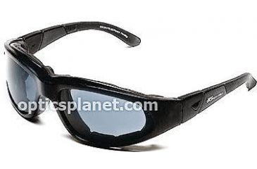 Image of Body Specs BSG-2 Goggles, Black Frame / Smoke-Green Lens, w/ Clear &amp; Light Rust Lens Extra Lens Sets