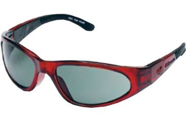 Image of Body Specs BSG-2 Single Vision Prescription Sunglasses, Red Crystal Frame, BSG-2 RED CRYSTAL FRAME.13SV