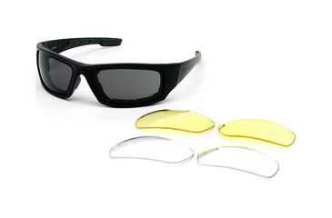 Image of Body Specs BSG-4 Goggles - Shiny Black Frame / Smoke Antifog lens, includes 2 extra lens