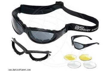 Image of Body Specs RX Prescription BSG Black, Demi Tortoise Goggles / Sunglasses