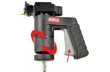 Image of BOGgear PCA Close Up Of QR Plate Attached &amp; Grip w/Smooth Ball &amp; Socket Function