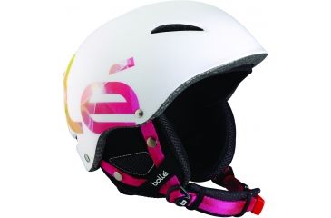 Image of Bolle B-Style Soft White and Pink Frame 54-58cm Lens, Helmet 30536