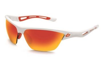 Image of Bolle Helix Sunglasses, Shiny White Frame, TNS Fire Lens, 11417