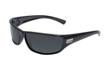 Image of Bolle Python Sunglasses, Shiny Black Frame, TNS Lens, 11329