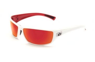 Image of Bolle Python Sunglasses, White/Metallic Red Frame, TNS Fire Lens, 11334