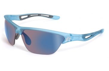 Image of Bolle Sunglasses, Helix Satin Crystal Blue Frame Rose Blue Lens 11488