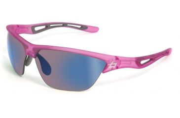 Image of Bolle Sunglasses, Helix Satin Crystal Pink Frame Rose Blue Lens 11489