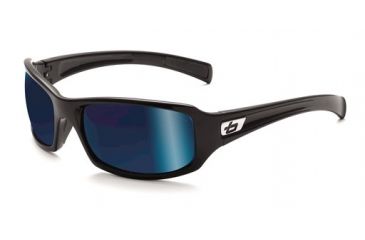 Image of Bolle Winslow Sunglasses, Shiny Black Frame, Polarized Offshore Blue Lens, 11392