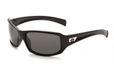 Image of Bolle Winslow Sunglasses, Shiny Black Frame, TNS Lens, 11389