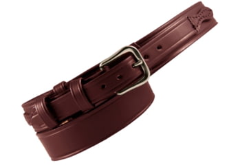 Image of Boston Leather 1 1/2 Lined Ranger Belt, Cordovan - 6512L-BRN-3-34-GLD